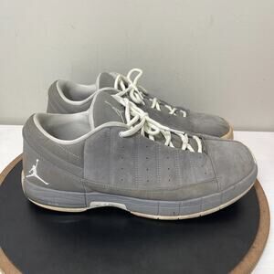 Jordan Team Elite Low Men 13 Gray White Basketball Shoes 395468-006 Retro OG